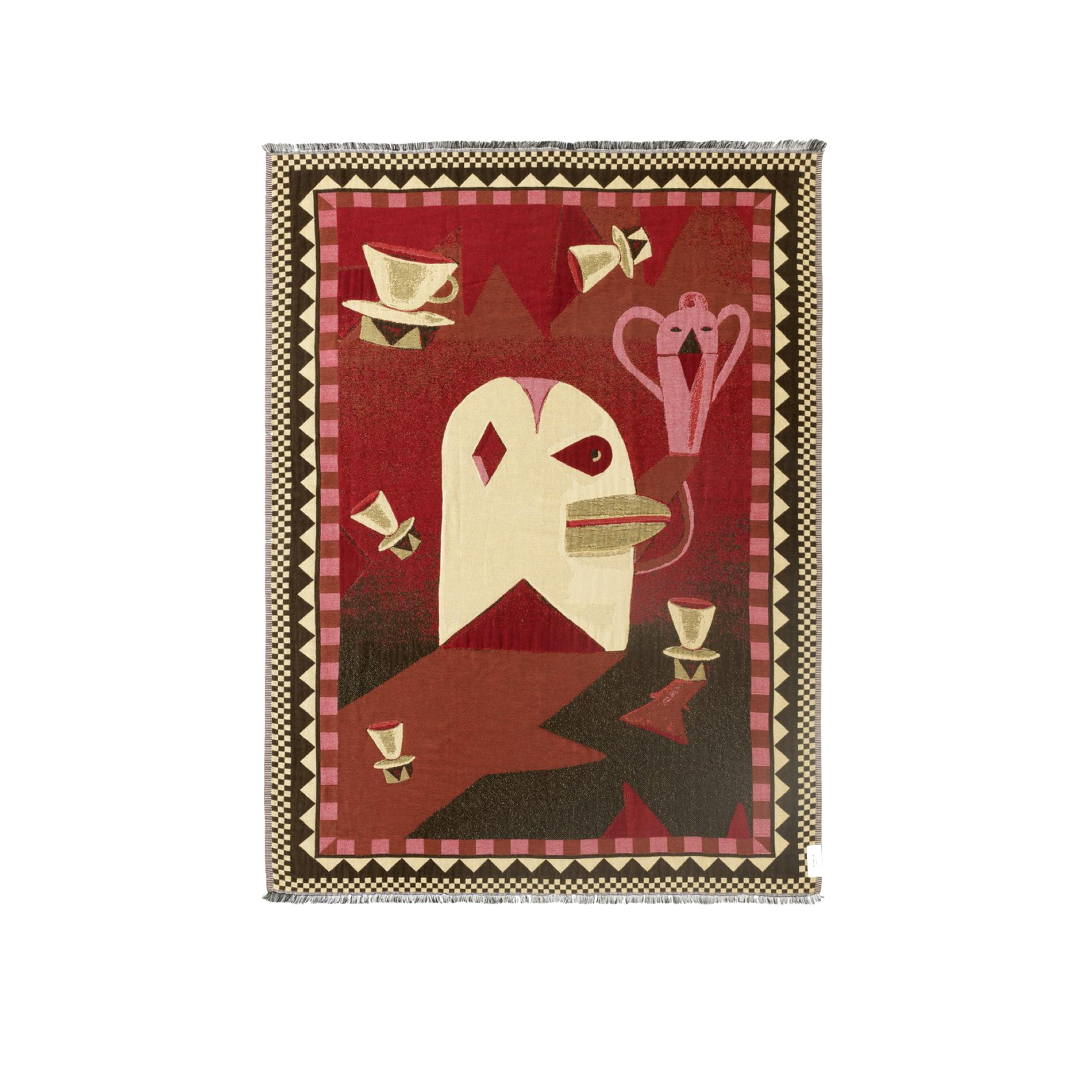 Pledd Momento Throw JH46 fra &Tradition i fargen Red Dawn
