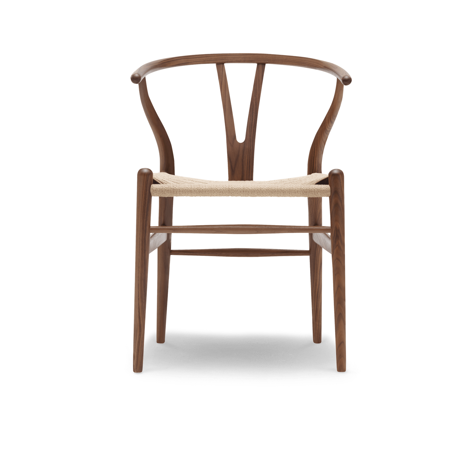 Spisestol CH24 Wishbone Chair i oljet valnøtt med naturpapirsnor