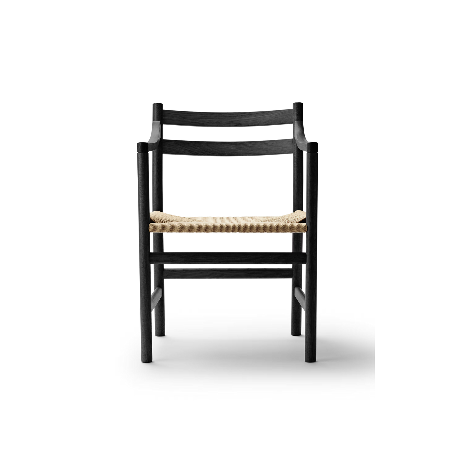 Spisestol CH46 Chair fra Carl Hansen & Søn i svart malt eik.