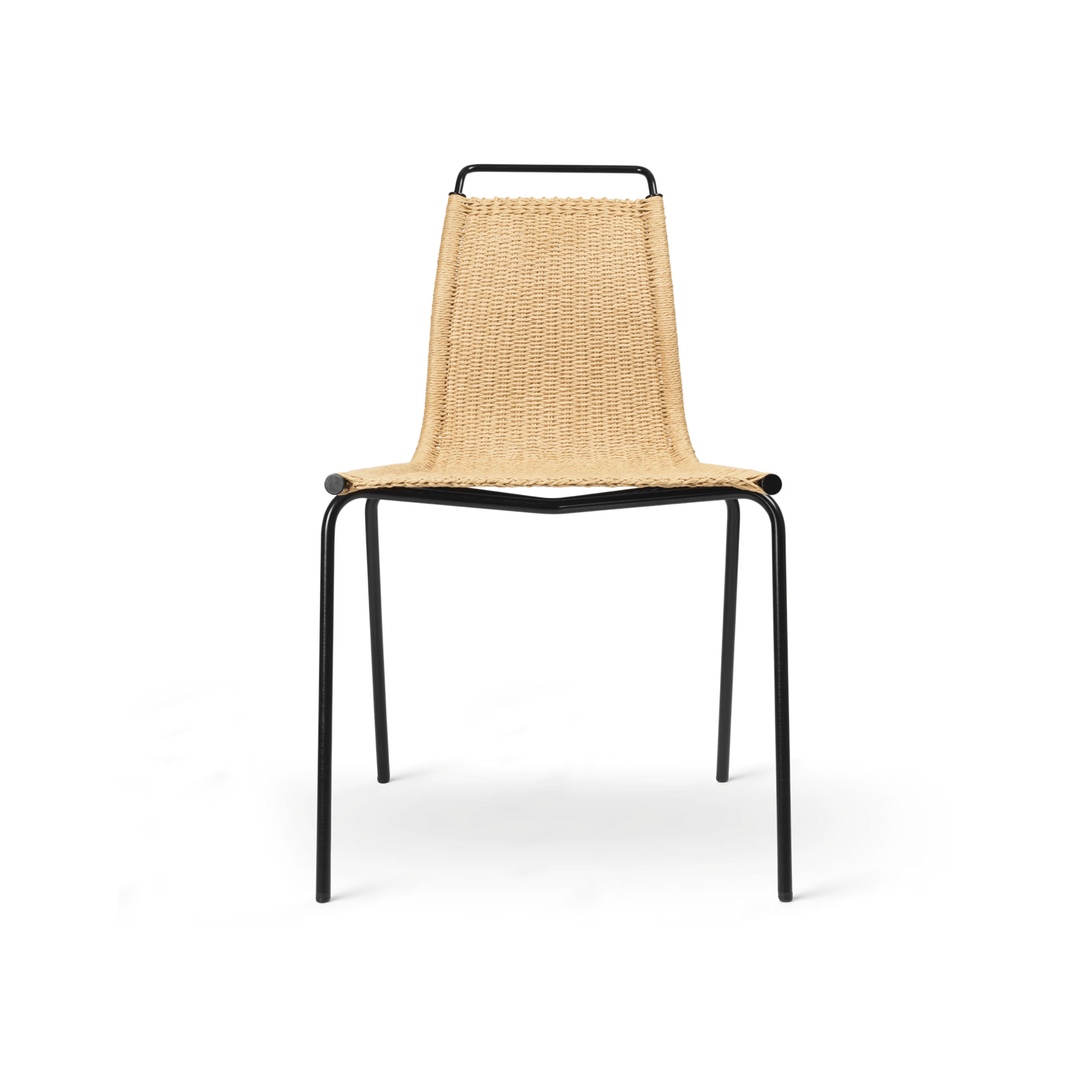 Her er stolen fra Carl Hansen & Søn i svart stål.