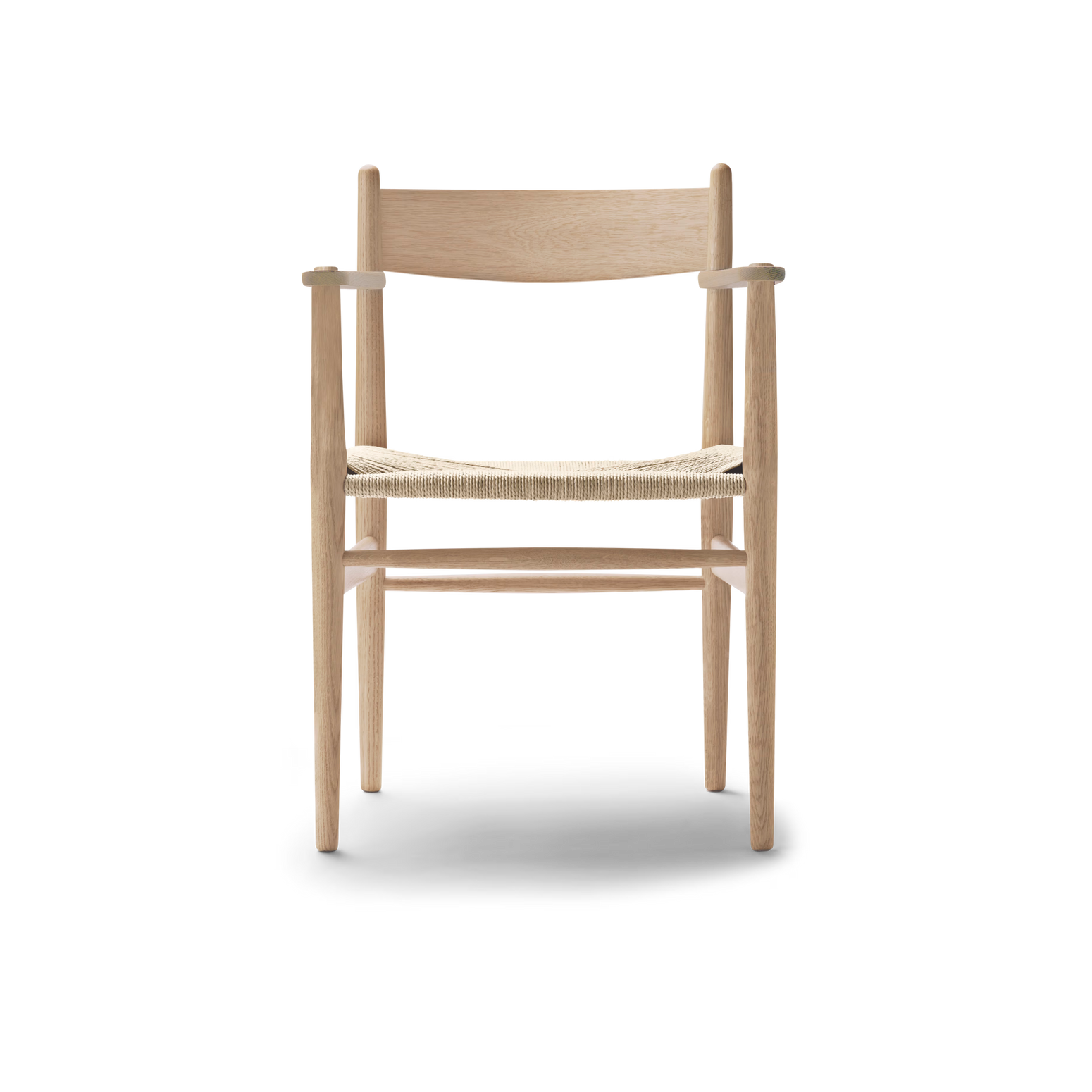 Spisestol CH37 Chair fra Carl Hansen & Søn i hvit oljet eik.
