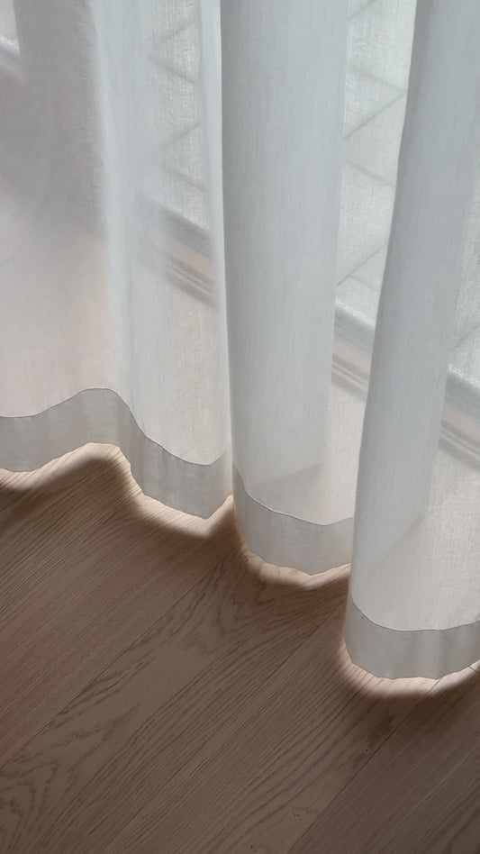 Gardin Voile Hotel - enkel bredde - hvit H230 cm (må hentes) 1 stk tilgjengelig
