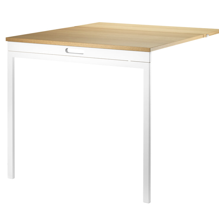 Foldebord B78 x D96 x H71 cm i eik/hvit.