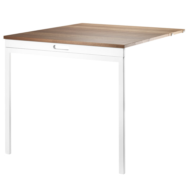 Foldebord B78 x D96 x H71 cm i valnøtt/hvit.