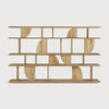 Bokhylle Geometric Rack fra Ethnicraft i oljet eik