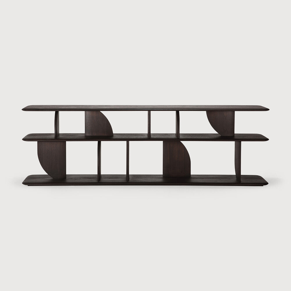 Skjenk Geometric Console fra Ethnicraft i lakkert teak (dyp mørkebrun farge)