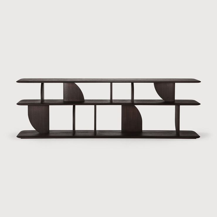 Skjenk Geometric Console fra Ethnicraft i lakkert teak (dyp mørkebrun farge)