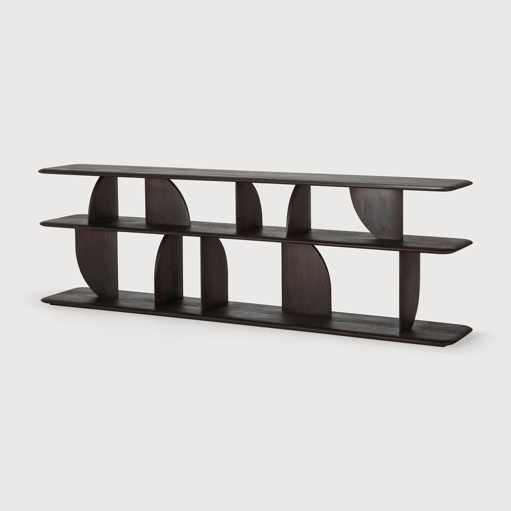 Skjenk Geometric Console fra Ethnicraft i lakkert teak (dyp mørkebrun farge)