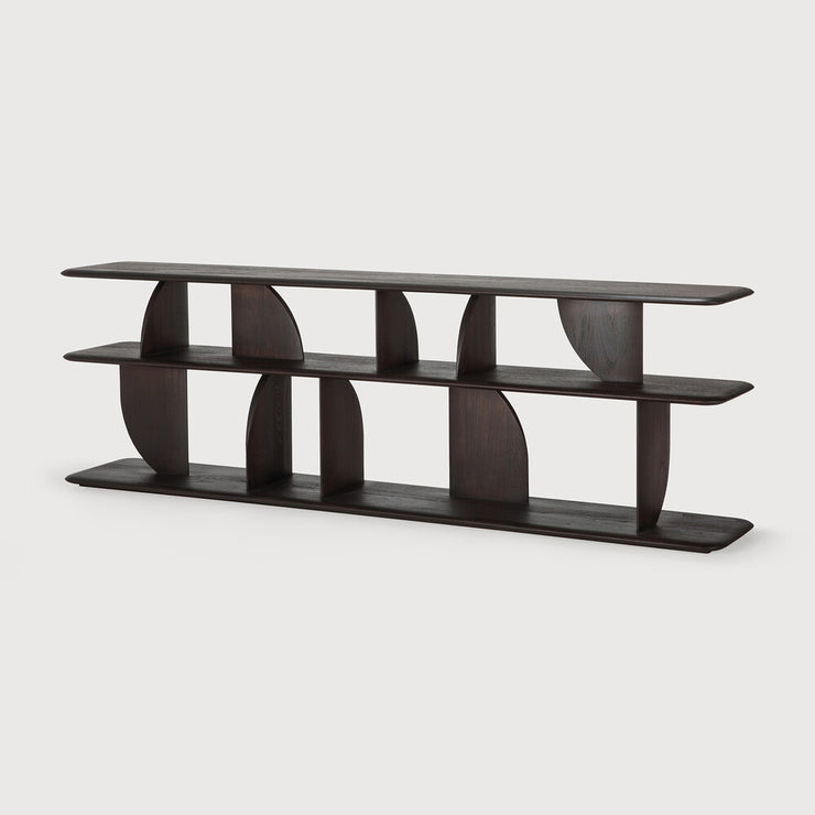 Skjenk Geometric Console fra Ethnicraft i lakkert teak (dyp mørkebrun farge)