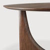 Spisebord Geometric Dining Table Round fra Ethnicraft i brunlakkert teak