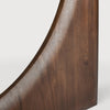 Spisebord Geometric Dining Table Round fra Ethnicraft i brunlakkert teak