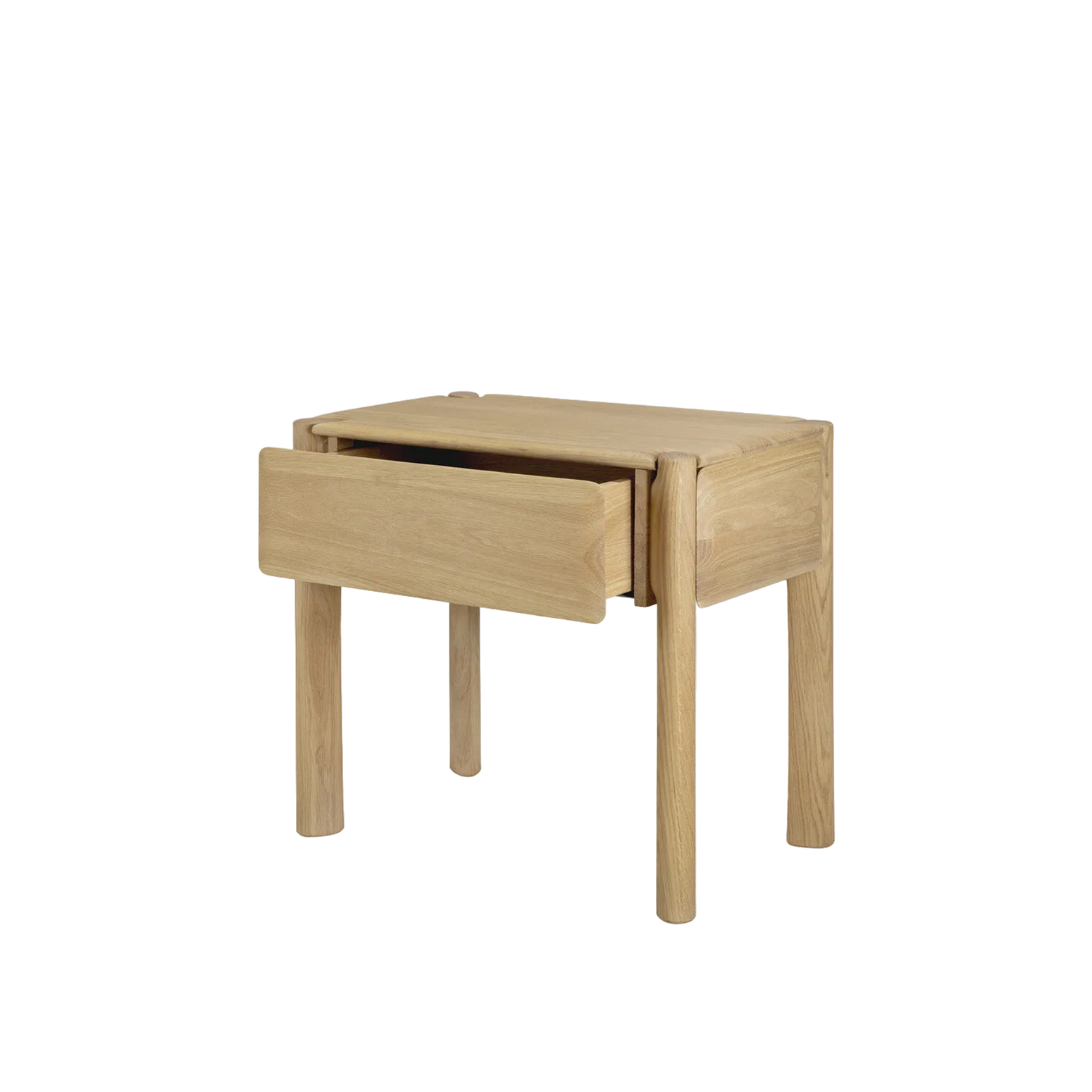 Nattbord Pl Bedside Table fra Ethnicraft i heltre eik med skuff