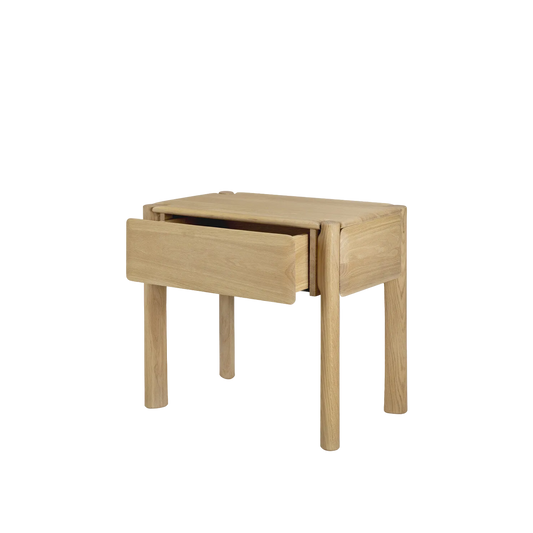 Nattbord Pl Bedside Table fra Ethnicraft i heltre eik med skuff