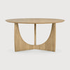 Spisebord Geometric Dining Table Round fra Ethnicraft i oljet eik