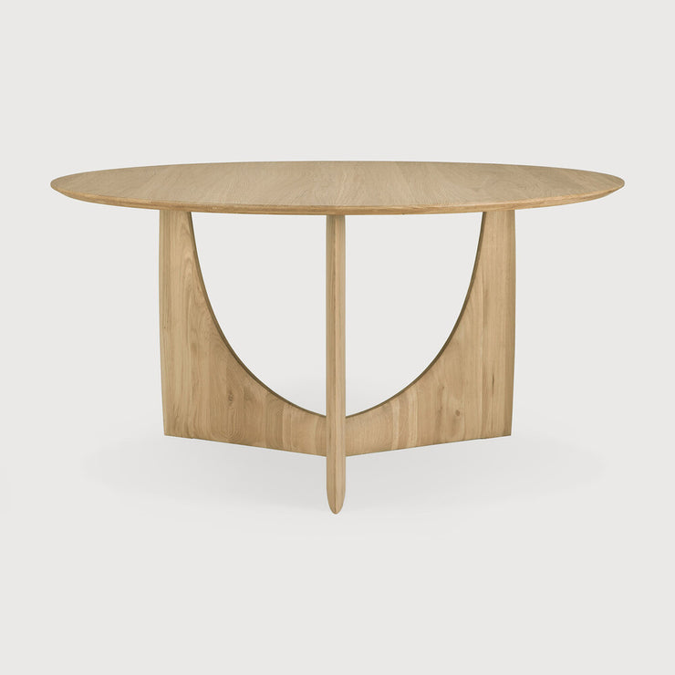 Spisebord Geometric Dining Table Round fra Ethnicraft i oljet eik