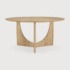 Spisebord Geometric Dining Table Round fra Ethnicraft i oljet eik