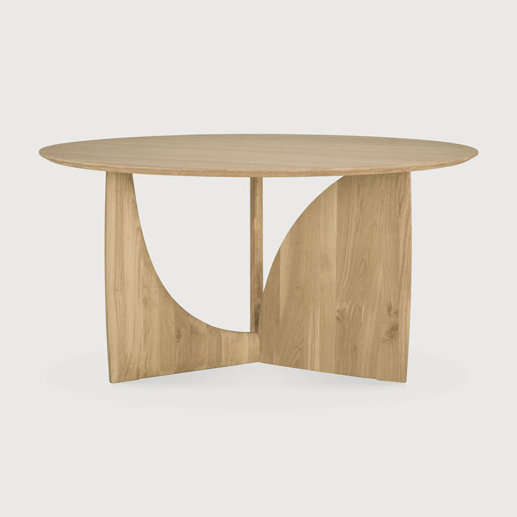 Spisebord Geometric Dining Table Round fra Ethnicraft i oljet eik