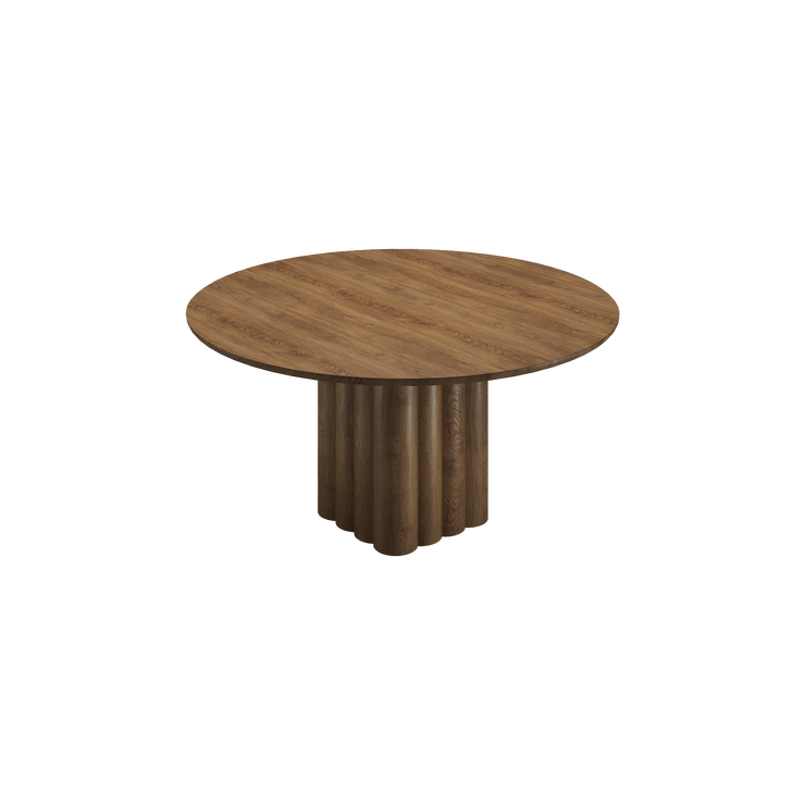 Spisebord Plush Table rundt fra dk3 i røkt eik.