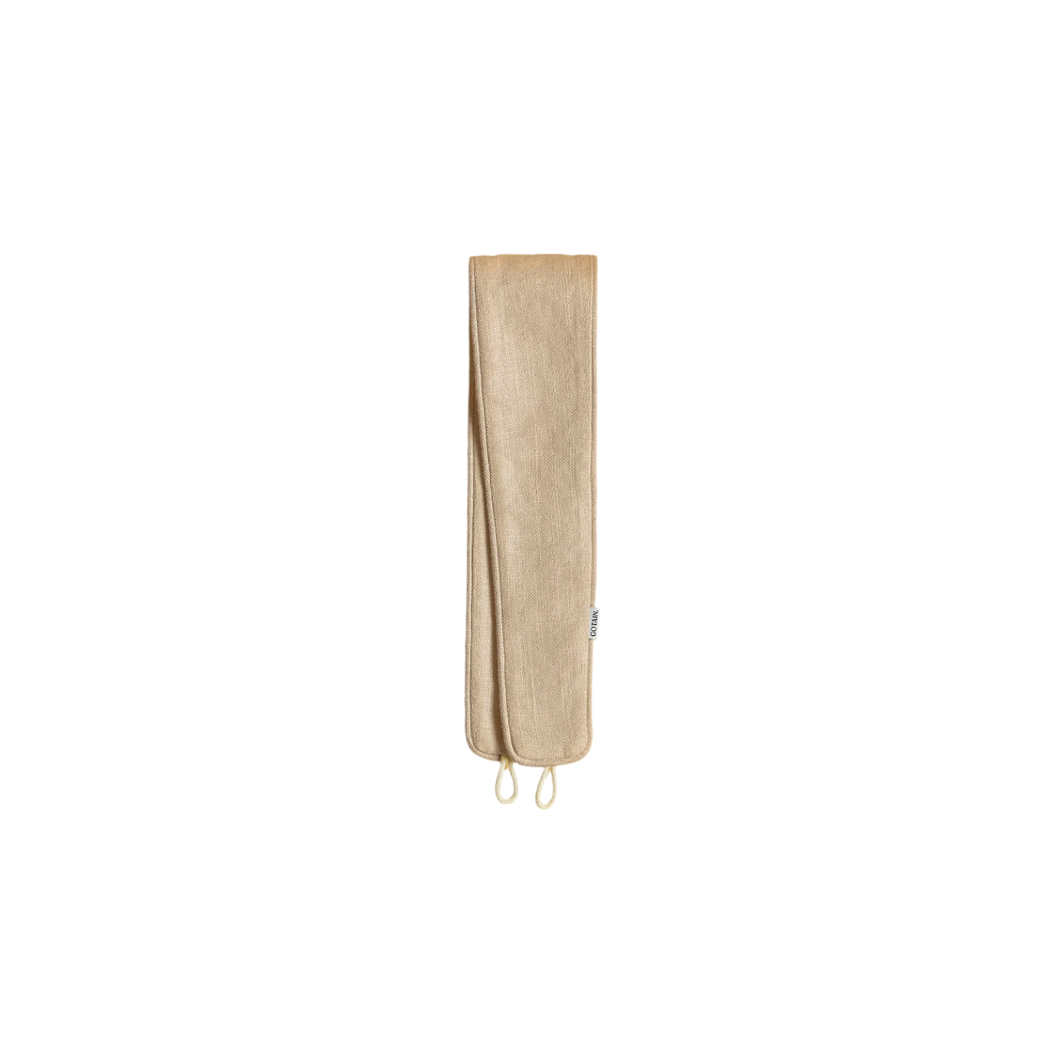 Gardinholder i vevd lin fra Gotain i fargen beige/ Sand.