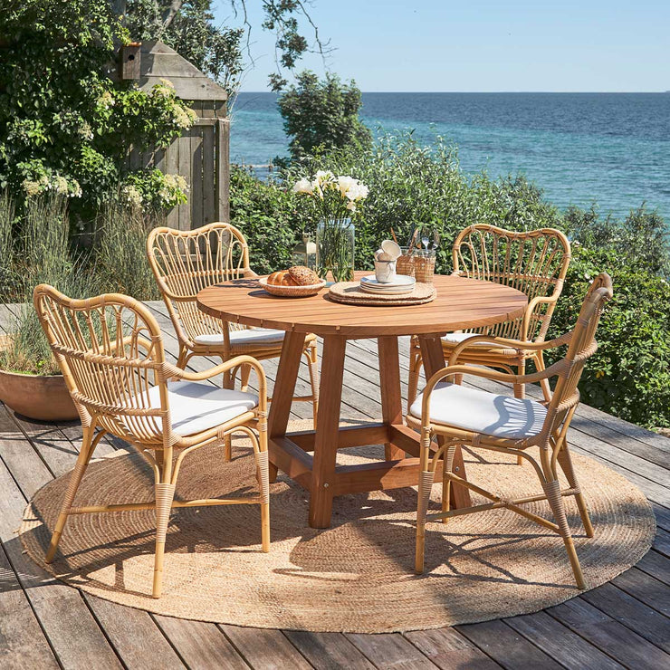 Utestolen Margret Dining Armchair fra Sika Design i fargen Natural