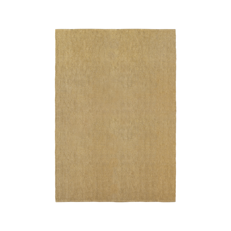 Teppet Jute Rug 240 x 340 cm fra HKliving i fargen sennepsgul (Mustard).
