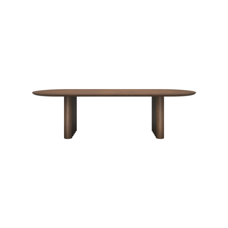 Spisebord Plush Table ovalt fra dk3 i valnøtt.