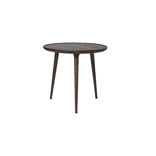 Det runde sidebordet Accent small, fra Mater er designet av Space Copenhagen.