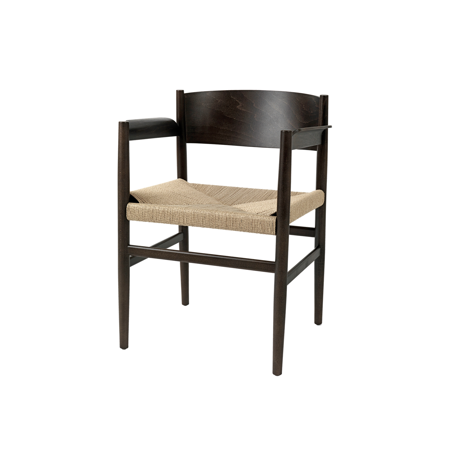Den nydelige stolen Nestor i fargen Sirka Grey grå bøk fra Mater, er designet med fokus på håndtverk og materialer.