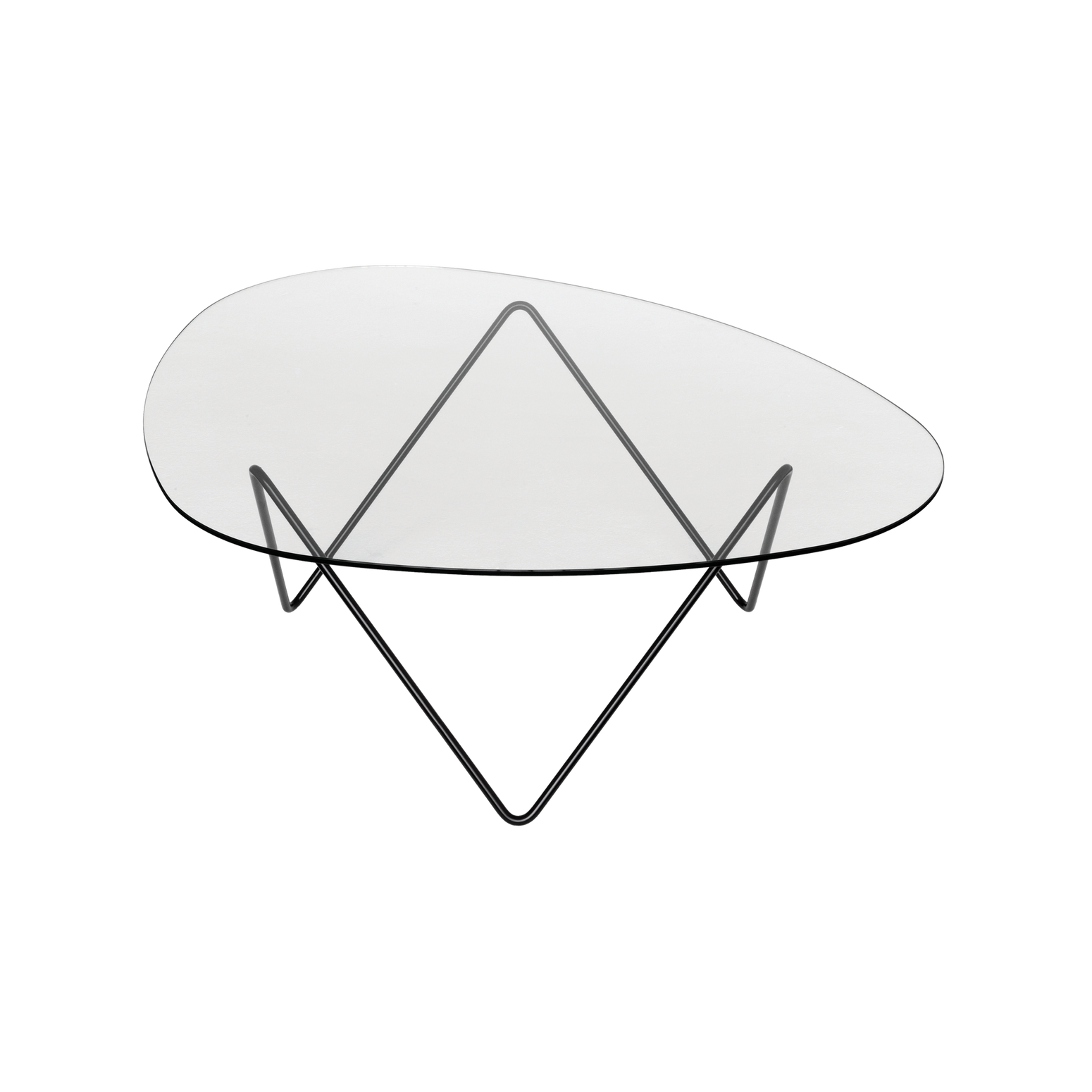 Vakker og mektig enkelhet var utgangspunktet for Barba Corsini, da hun designet Glassbordet Pedrera fra Gubi i 1955.
