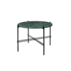 TS table fra Gubi, i størrelsen Ø55 med grønn marmor.