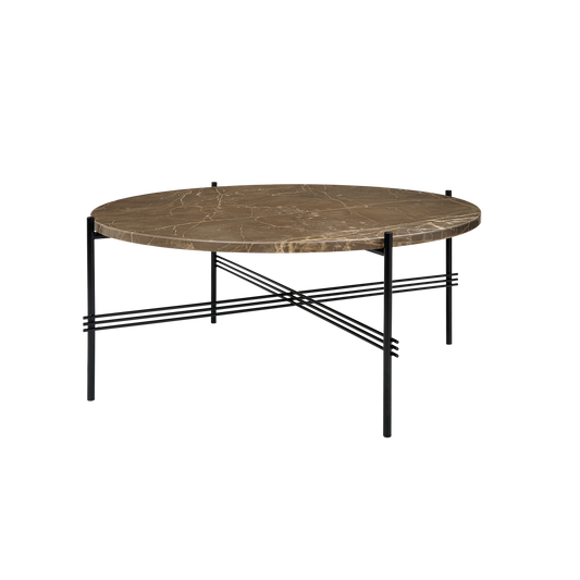 TS table Ø80 fra Gubi, i brun marmor.
