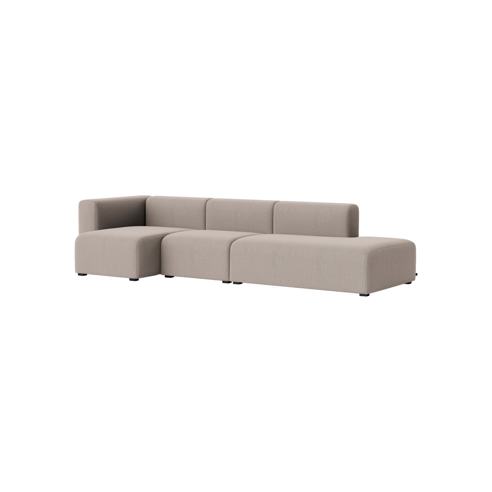 Sofa Mags 3-seter fra Hay, kombinasjon 3, tekstil RE-WOOL 268