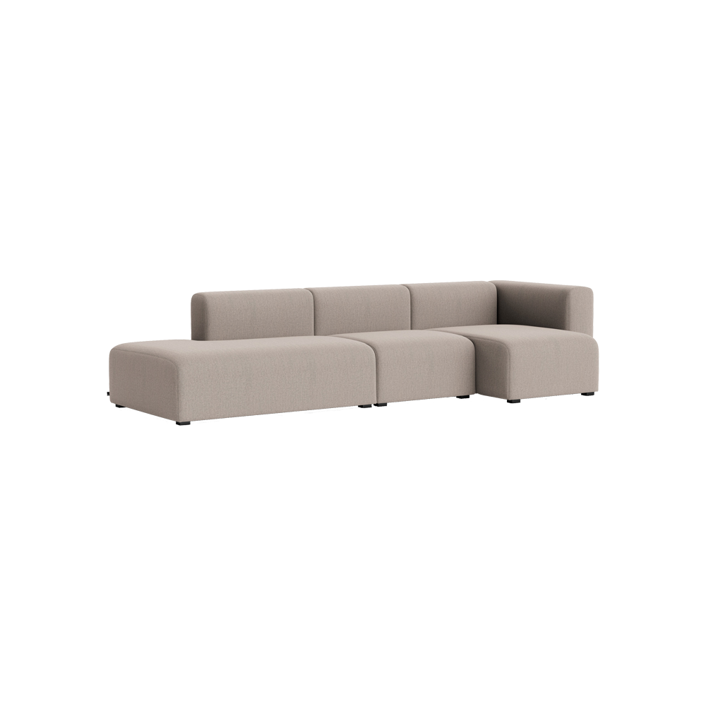 Sofa Mags 3-seter fra Hay, kombinasjon 3, tekstil RE-WOOL 268