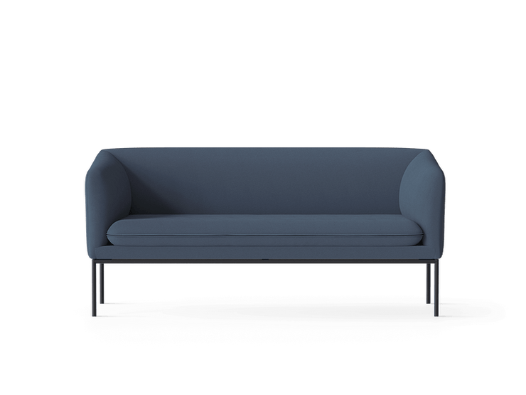 Turn Sofa 2 - Black - Focus Blue