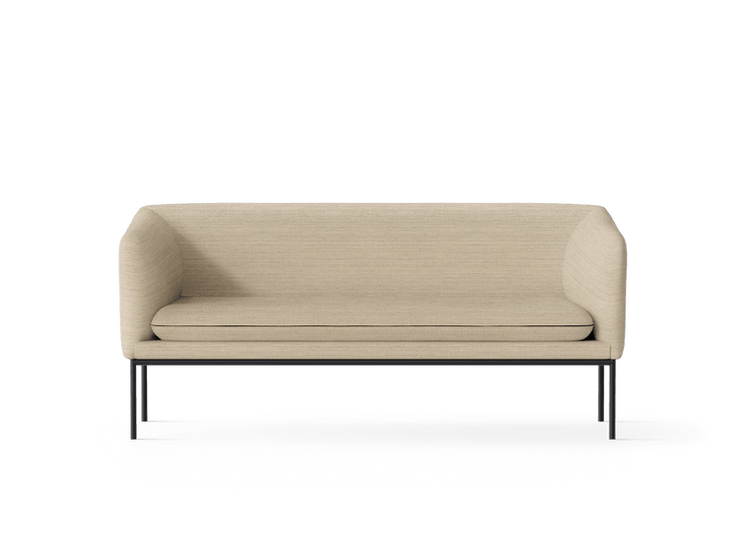 Turn Sofa 2-seter, Black - Fiord Sand tekstil (PG5)