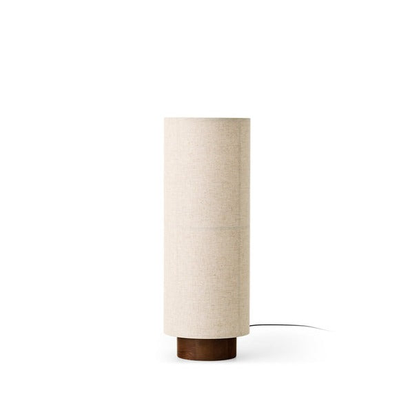 Hashira Raw gulvlampe med base i mørkbeiset eik