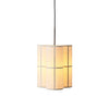 Pendellampe Hashira Cluster Small med skjerm i lin og svart stang og ledning