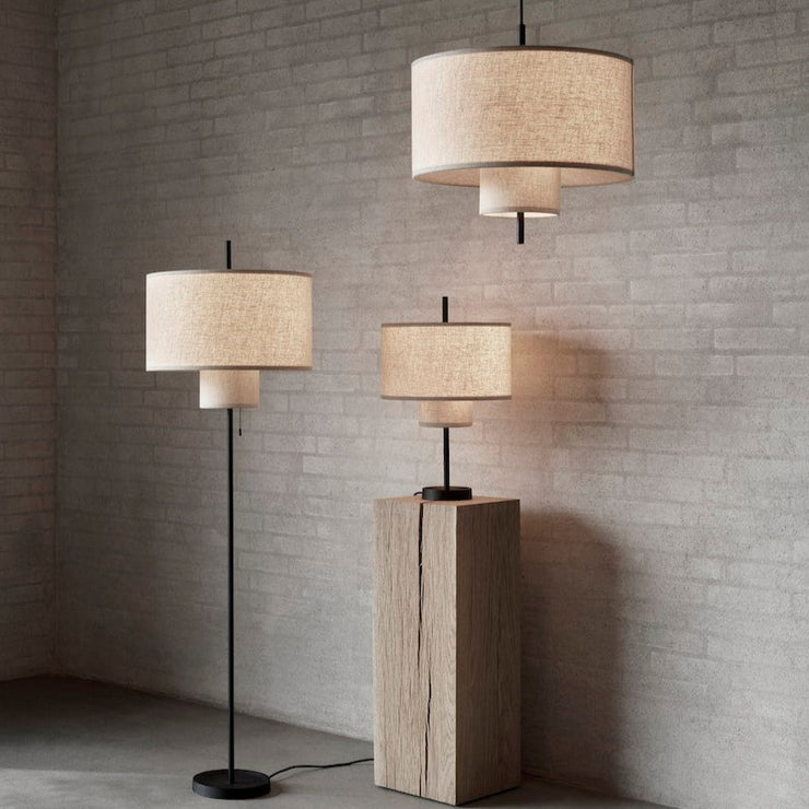 Margin-serien kommer i gulvlampe, bordlampe og pendellampe