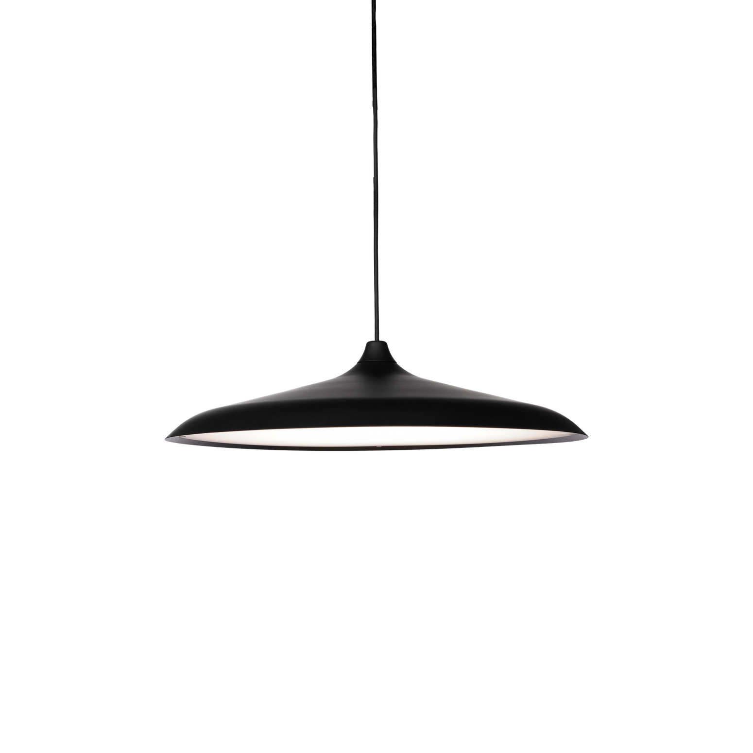 Pendellampe Circular black med smart teknologi.