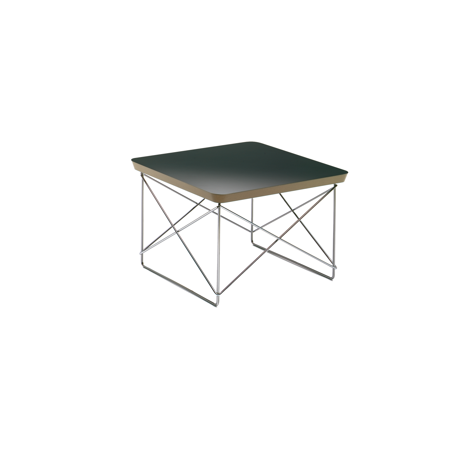 Occasional Table LTR svart, fra Vitra, ble designet av Ray og Charles Eames til deres eget hjem – Eames House.