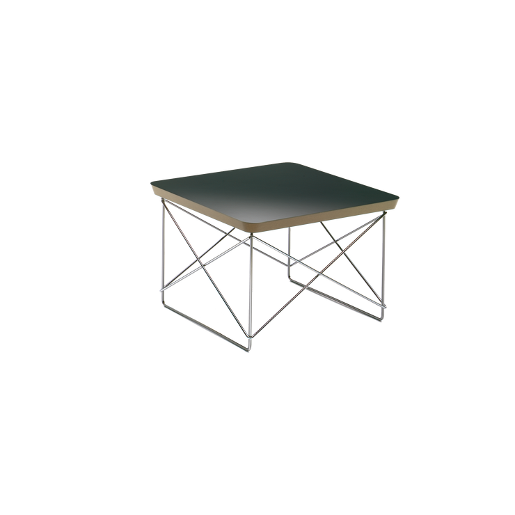 Occasional Table LTR svart, fra Vitra, ble designet av Ray og Charles Eames til deres eget hjem – Eames House.