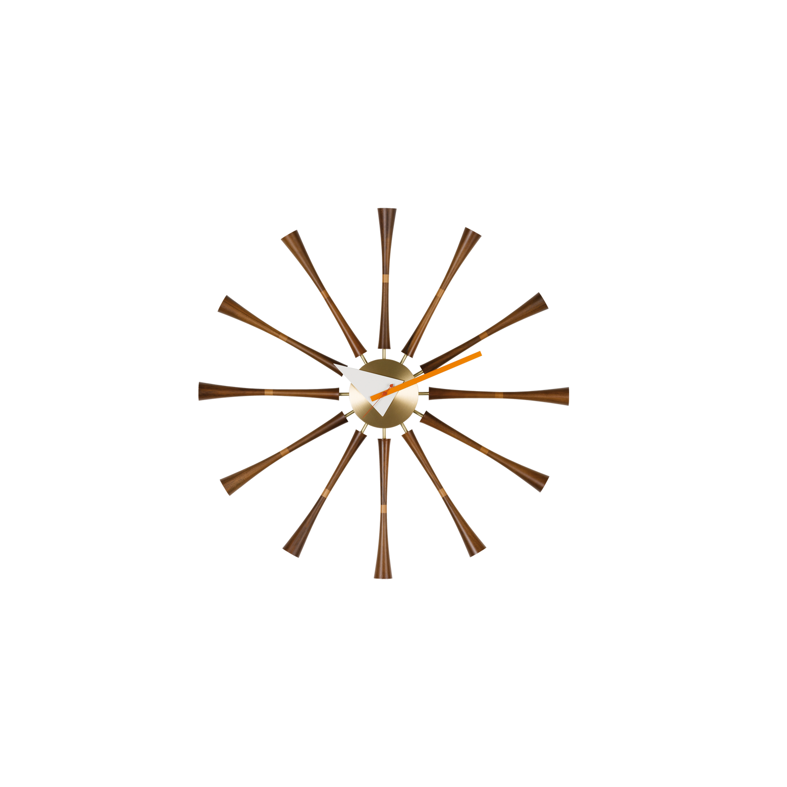 Klokken Spindle Clock, fra Vitra blir som et nydelig smykke på veggen din, og er et perfekt og tidsriktig alternativ til kunst og bilder.