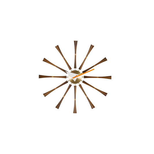 Klokken Spindle Clock, fra Vitra blir som et nydelig smykke på veggen din, og er et perfekt og tidsriktig alternativ til kunst og bilder.