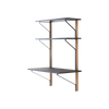 Perfekt til hjemmekontoret. Hylle med skrivebord Kaari, 100 cm bred