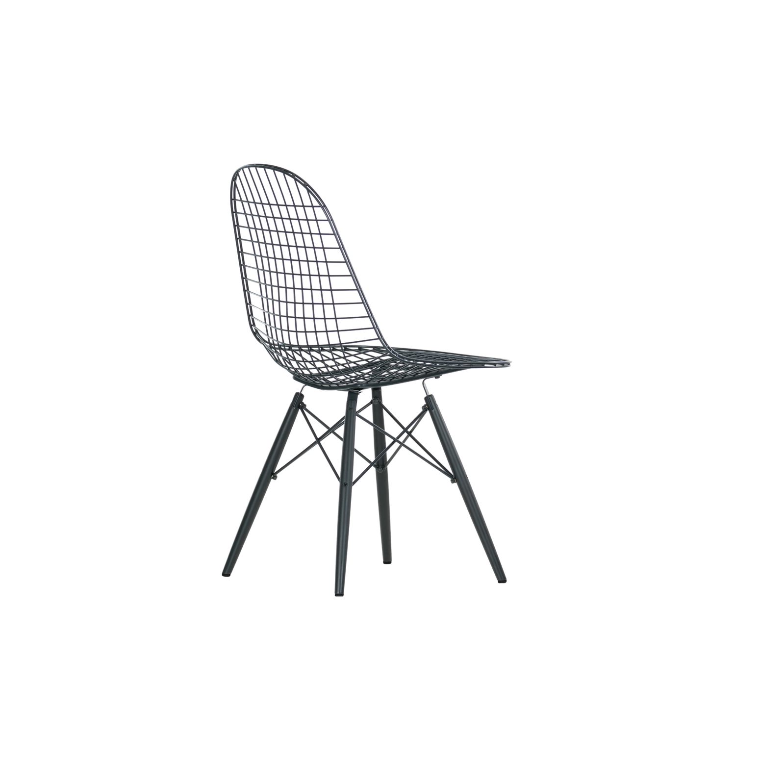 Stolen Wire Chair DKW, er designet av Charles og Ray Eames for Vitra. Denne skulpturelle stolen skaper en nydelig kontrast i hjemmet ditt.