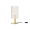 Vouge bordlampe Medium, med messing sokkel og hvit skjerm