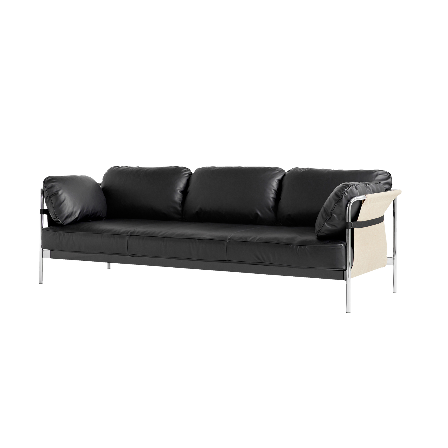 Sofaen Can fra Hay, er designet av brødrene Ronan og Erwan Bouroullec. Med denne sofaen ville designduoen redefinere hele konseptet sofa fra noe komplisert og tungt - til noe som er enkelt, praktisk, elegant og komfortabelt. Sofaen Can ble fikk en oppdatering av designet i 2019, og har fått ramme i krom, den kommer i nye tekstiler og har mykere puter. Sofaen er flatpakket og kan enkelt monteres hjemme fra tre grunnleggende elementer - ramme, deksel og puter.