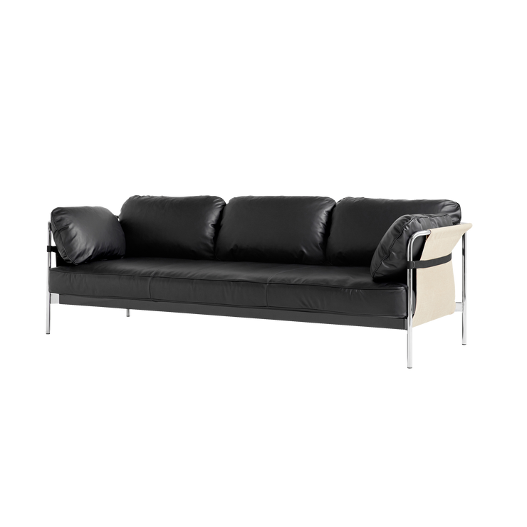 Sofaen Can fra Hay, er designet av brødrene Ronan og Erwan Bouroullec. Med denne sofaen ville designduoen redefinere hele konseptet sofa fra noe komplisert og tungt - til noe som er enkelt, praktisk, elegant og komfortabelt. Sofaen Can ble fikk en oppdatering av designet i 2019, og har fått ramme i krom, den kommer i nye tekstiler og har mykere puter. Sofaen er flatpakket og kan enkelt monteres hjemme fra tre grunnleggende elementer - ramme, deksel og puter.