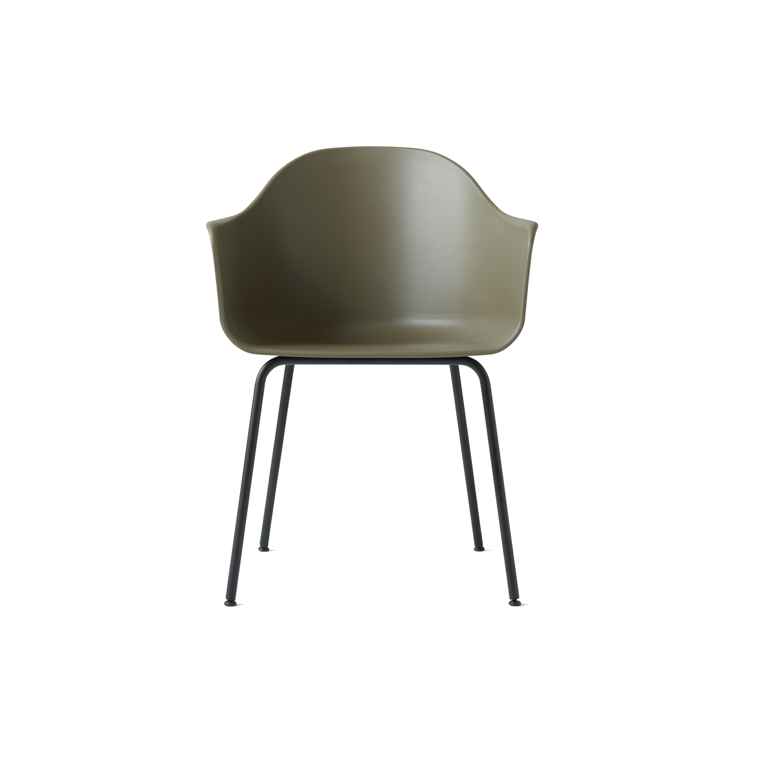 Stolen Harbour Chair i fargen Olive. Designerne ville lage en stol som var komfortabel og enkel, og som skulle fungere like bra rundt spisebordet hjemme som på et kontor – eller en restaurant.