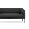 Turn 2-seter i tekstil Fiord Solid Dark Grey
